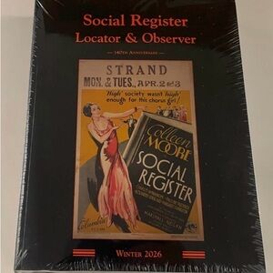 Social Register Locator & Observer Winter 2026 NEW SEALED in Shipper